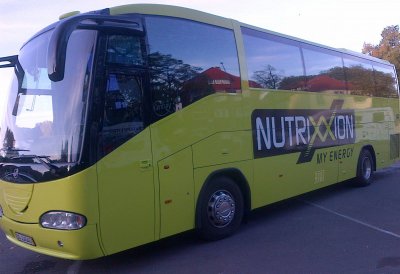 Teambus kommt mit zum Nürburgring
